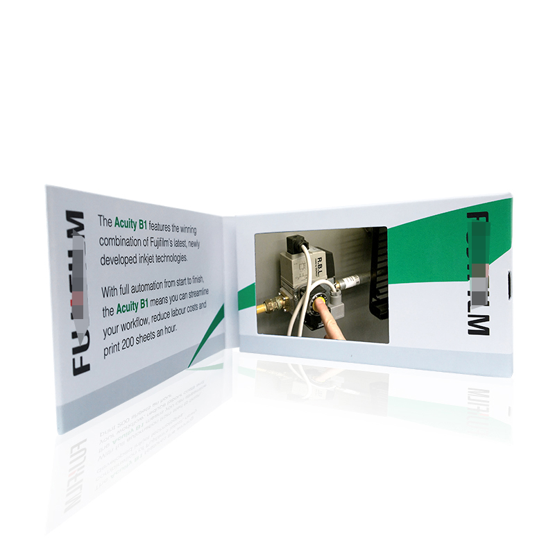 2.4 Inch screen soft cover mini business card video brochure