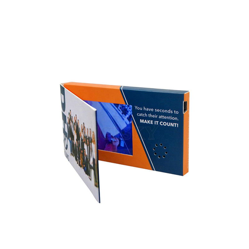 video brochure card with 2.4-inch lcd screen