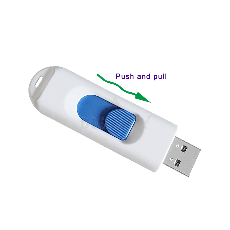 New arrival giveaway slide plastic USB flash drive